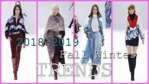 '2018/2019 FALL WINTER RUNWAY | FASHION TRENDS'