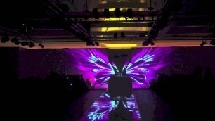 'Screenmaster Mapping butterfly Aurora Fashion Week'