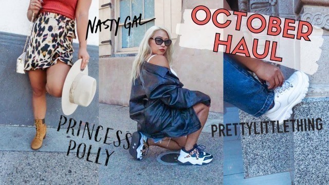 'OCTOBER HAUL | Collective Fall 2019 Fashion from Boohoo, Princess Polly, Nasty Gal + Cotton On'