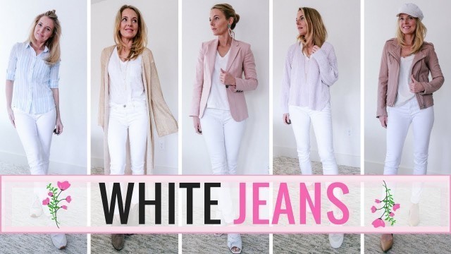 '5 Outfit Ideas with Your White Skinny Jeans'