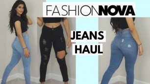 'DENIM JEAN TRY ON HAUL | FASHION NOVA SIZE GUIDE'