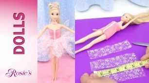 'How to make dresses from Rapunzel\'s Fashion Show Part 2 - Super Easy! No Sew! No Glue!'