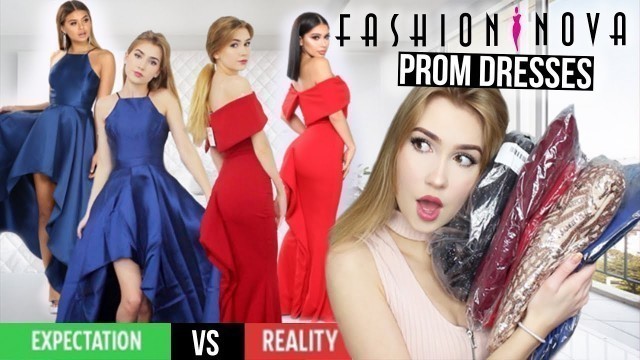 'TRYING ON FASHION NOVA PROM DRESSES!! *Success*'