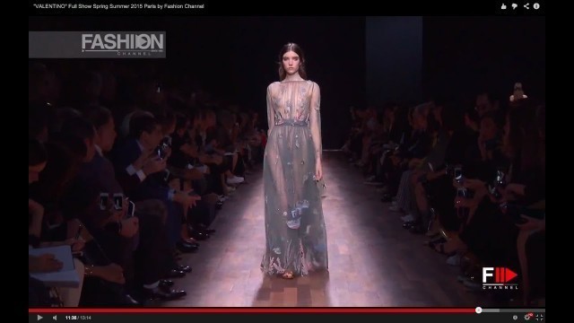 '\"VALENTINO\" Full Show Spring Summer 2015 Paris by Fashion Channel'