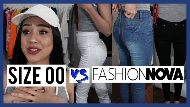 'FASHION NOVA JEANS HAUL: SKINNY GIRL! SIZE 0, 1, XS | YenSauce'