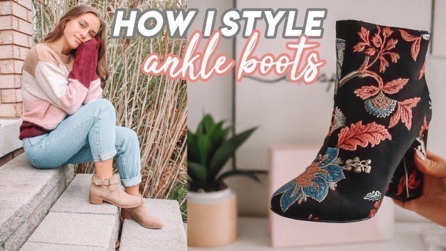 'How I Style Ankle Boots! | Fall Outfits W/ Ankle Boots'