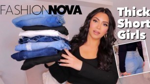 'BEST FASHION NOVA JEANS FOR THICK SHORT GIRLS | Amber Vazquez'