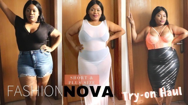 'BEST DENIM SHORTS FROM FASHIONNOVA | PLUS SIZE TRY-ON (SHORT GIRL EDITION) | FollyFlo'