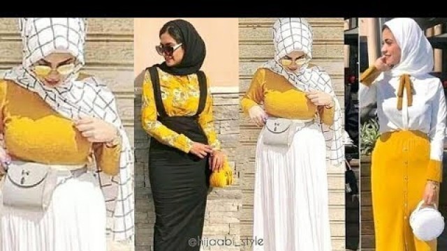 'هذه تنسيقات و الوان حجاب ربيع و صيف 2019 fashion hijab'