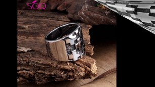 'European and American fashion retro cross titanium steel ring'