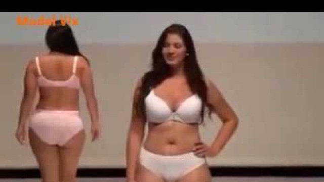 'Plus Size Women bra Bikini fashion show'