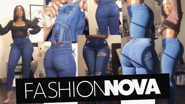 'Fashion Nova Denim Jeans Haul 2020 | Size 7 | Thick Thighs Problem Solved'