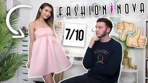 'AD MY FIANCE RATES MY FASHION NOVA OUTFITS... HE\'S SAVAGE!'