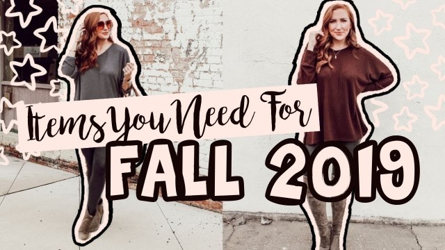 'FALL 2019 FASHION TRENDS! What Pieces You NEED In Your Closet! | Moriah Robinson'