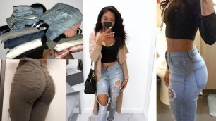 'HYPE on Fashion Nova Jeans? HUGE FASHION NOVA JEAN HAUL | Blasianmanda'