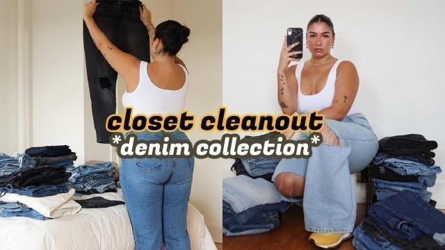 'Trying on ALL my jeans *closet declutter* // Fashion Nova Try-on'