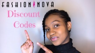 'FASHION NOVA DISCOUNT CODES / PROMO CODES 2020 | PART 4'