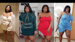 'Fashion Nova Curve Birthday Try On Haul | Help Me Pick My Bday Dress!! Aries Season! Plus Size/Curvy'