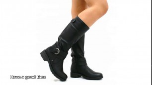 'ladies biker boots'