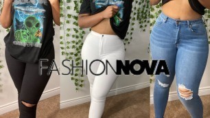 'FASHIONNOVA JEANS TRY ON  HAUL 2020 || SIZE 11'