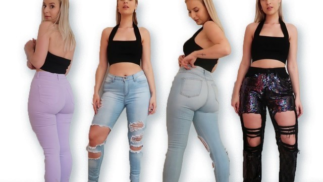 '♥ FASHION NOVA JEANS TRY-ON HAUL  ♥'