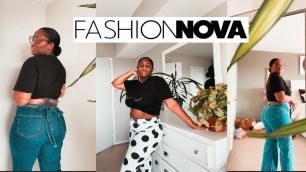 'WEARING JEANS AFTER GAINING WEIGHT||Holiday Weight Gain and FashionNova Curve Jeans- plus size haul'