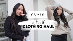 'nu-in clothing haul | sustainable fashion'