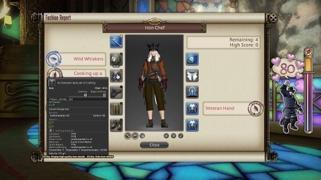 'FFXIV: Fashion Report Friday - Week 4 - Theme : Iron Chef'