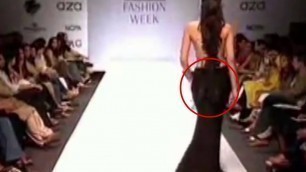 'GAUHAR KHAN  Wardrobe Malfunction'