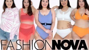 'PLUS SIZE FASHION NOVA SWIMWEAR TRY ON HAUL 2020'