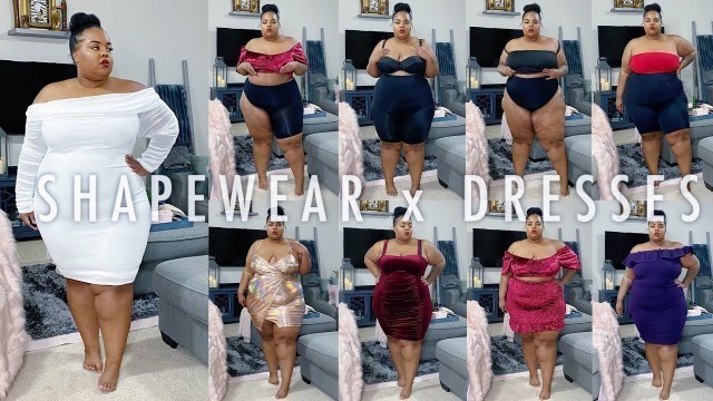 'SHAPEWEAR x DRESS Try-On Haul | Fashion Nova Curve | Plus Size'