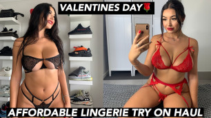 'Affordable Valentines day Lingerie try on Haul! Fashion Nova'