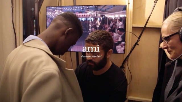 'Backstaget at the Ami Spring Summer 2016 Fashion show'