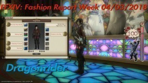 'Final Fantasy XIV: Fashion Report \"Dragonrider\" 100 points'