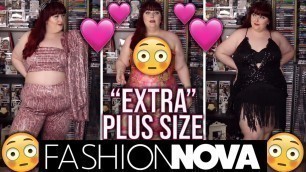 'TRYING \"EXTRA\" PLUS SIZE CLOTHES FROM FASHION NOVA! | Fashion Nova Plus Size Clothing Haul #9'