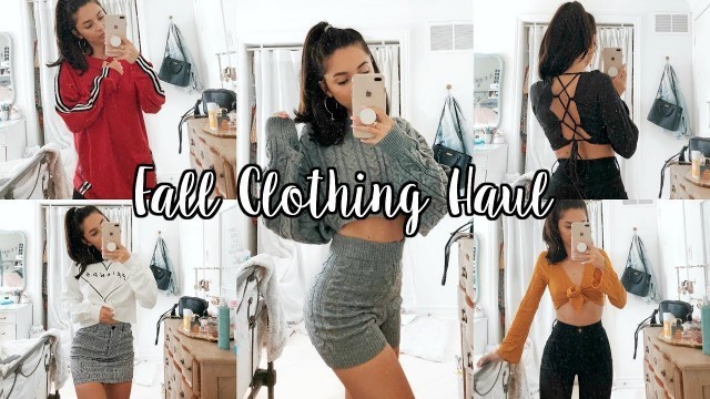 'HUGE FALL CLOTHING HAUL 2018  | TRY ON | Fashion Nova'