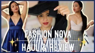 '✨FASHION NOVA TRY-ON HAUL & REVIEW ✨'