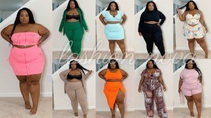 'Long Awaited 2PC Set Try-On Haul | Fashion Nova Curve - Plus Size 3X'