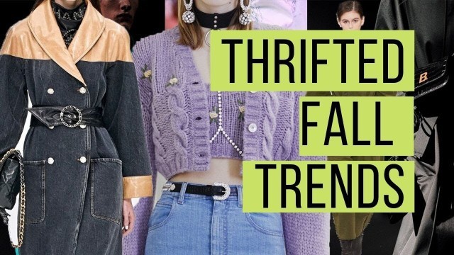 'THRIFTED ALL THE  FALL 2019 TRENDS + HUGE TRY ON HAUL (SHOPPED MY MOMS CLOSET)'