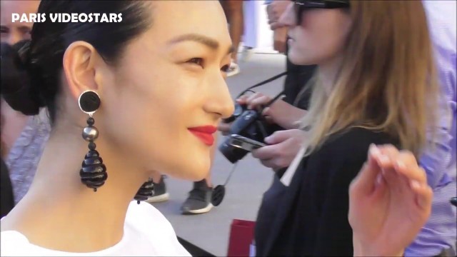 'VIDEO Ai Tominaga 冨永 愛 attends Paris Fashion Week 2 july 2019 show Armani'