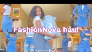 'FashionNova Denim Try On Hual'