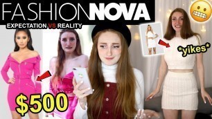 'WEARING FASHION NOVA OUTFITS FOR A WEEK!! I SPENT $500 ON FASHION NOVA... 