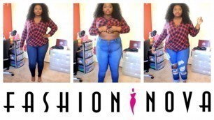 'New PLUS SIZE Jeans 2XL | Fashion Nova Try On Haul (Apple Shape Belly)'