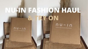 'NU-IN FASHION HAUL & TRY ON SUSTAINABLE CLOTHING BRAND  / SHERRIE WEBSTER'