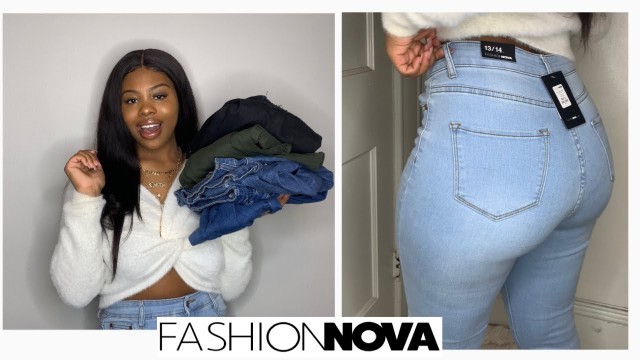 'Fashion Nova Jeans Try On Haul | Size 13 Thick Girl Friendly ?'