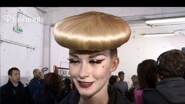 'FTV - Paris | Manish Arora Backstage Fall 2011 ft Model Ida Hughes | FashionTV - FTV.com'