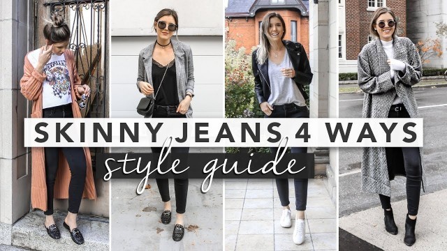 'Style Guide: Basic Black Skinny Jeans 4 Ways | by Erin Elizabeth'