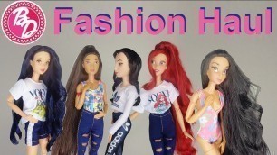 'DISNEY DOLL FASHION SHOW! Barbie clothes haul from BellaDoll.com.br'