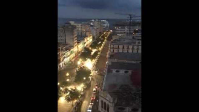 'End of Chanel Fashion Show & Fathom Cruise ship leaving Havana'