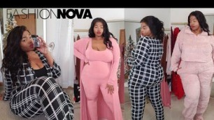 'HUGE Cozy Fashion Nova Plus Size/Curve Try On Haul | Causal But Cute | Christmas GIVEAWAY!(closed)'